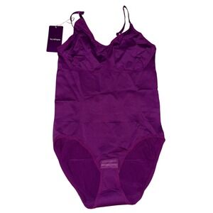 HeyShape Women's Purple Seamless Bodysuit Shapewear Thong Tummy Control XXL